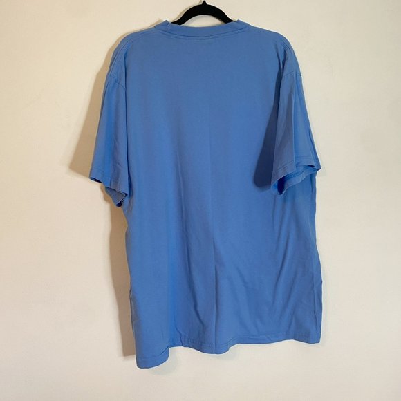 90s Y2K Griffin Activewear Hip Hop Tee Bob Marley One Love Graphic 2XL Blue - Picture 5 of 5